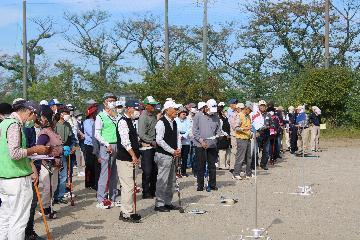 写真：各チーム整列