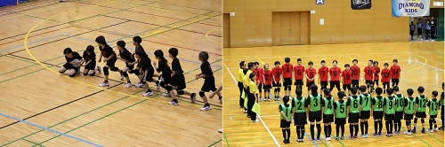 写真：植田ドッジボールクラブ練習風景