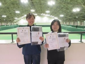 写真：女子準優勝の選手