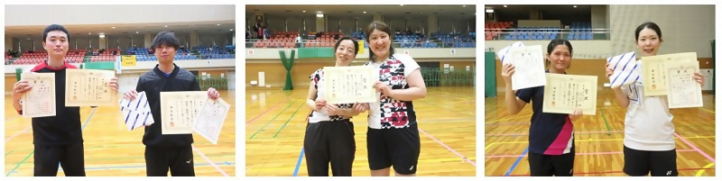 写真：男子、女子の1位グループ優勝の皆様