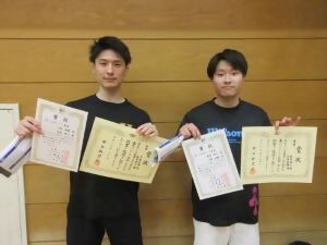 写真：男子1位グループ優勝者
