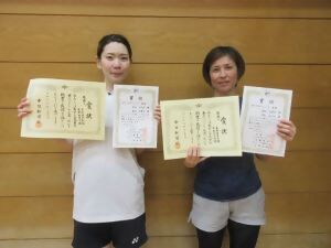 写真：女子1位グループAの優勝者