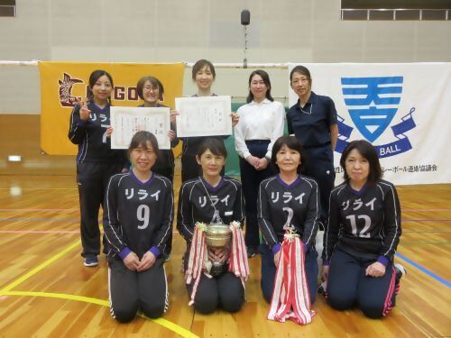 写真：優勝したリライチーム