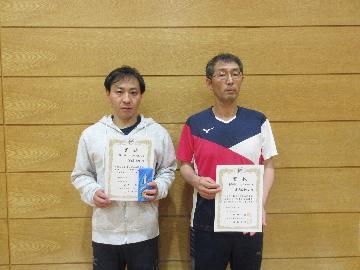 写真：シングルス男子2部の入賞者の皆様