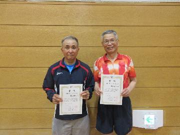 写真：シングルス男子3部の入賞者の皆様