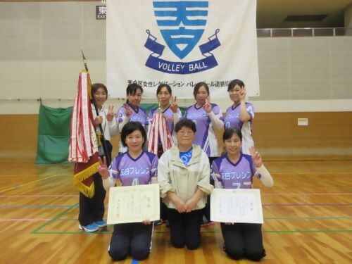 優勝した天白フレンズAチームの写真