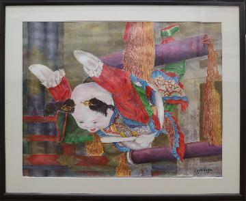 写真:洋画の部 市長賞作品 「江戸ロボット」