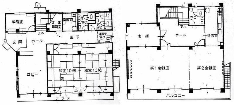 イラスト:山根コミュニティセンター平面図
