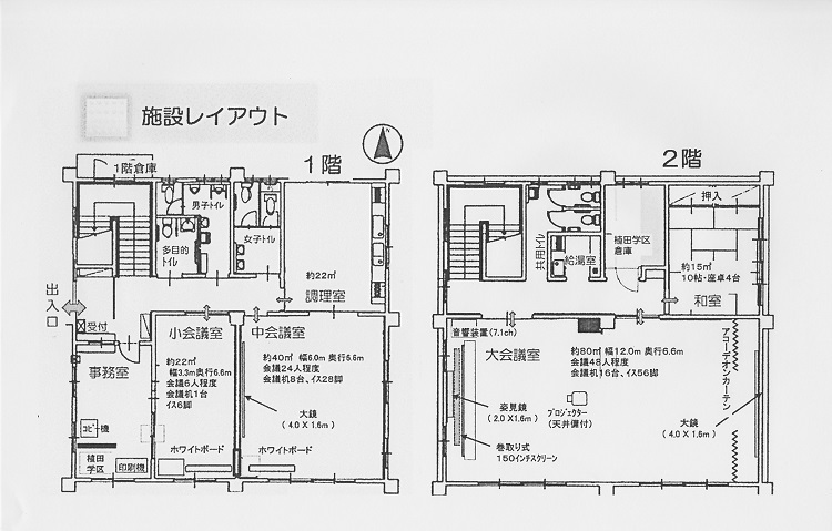 イラスト:4植田コミュニティセンター平面図