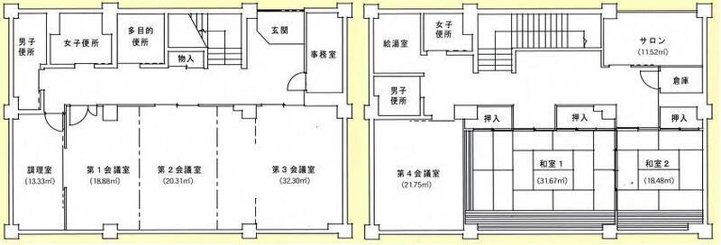 イラスト:表山コミュニティセンター平面図