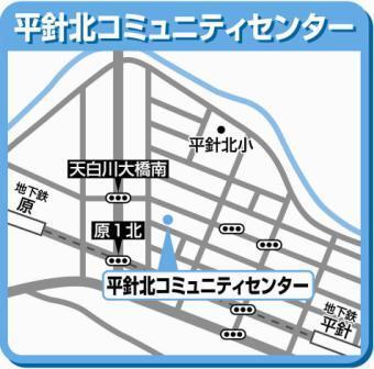 平針北コミュニティセンター周辺地図