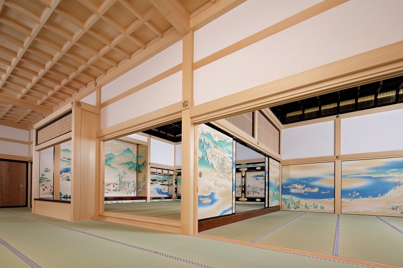 写真：本丸御殿内観。