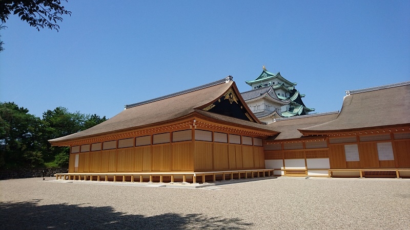 写真：名古屋城本丸御殿建物外観。