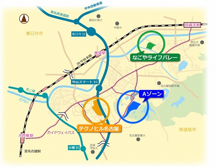 地図:サイエンスパーク周辺図
