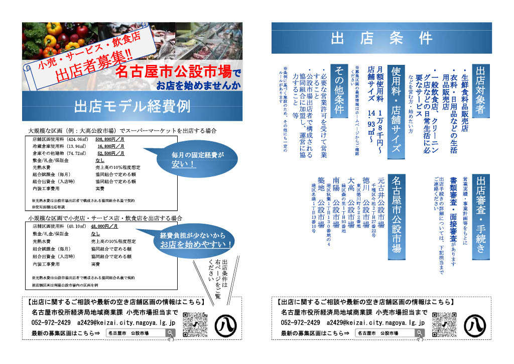 募集案内チラシ