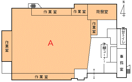 地図:築地公設市場の場内配置図