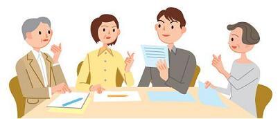イラスト：話し合い