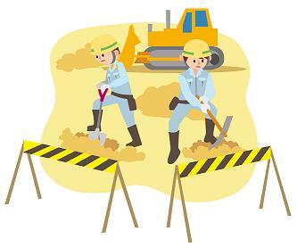 イラスト：工事現場