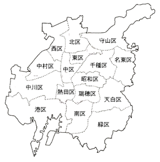 名古屋市の地図