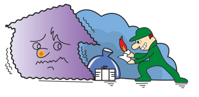 放火のイラスト