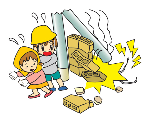 イラスト:電線にはさわらない