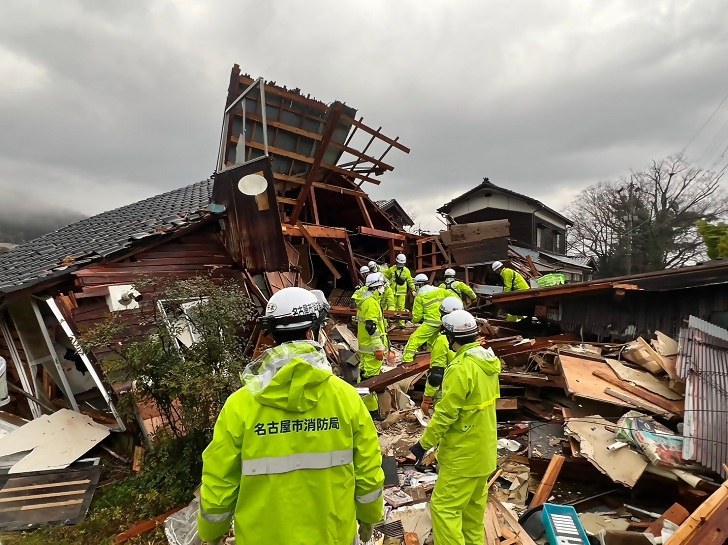 能登半島地震の写真