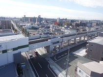 幹線道路と鉄道の立体交差 事業後の写真
