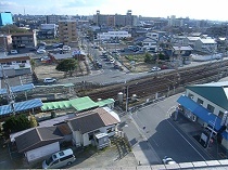 幹線道路と鉄道の立体交差 事業前の写真