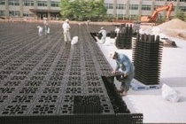 写真:雨水貯留浸透施設