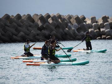 写真:SUP体験風景