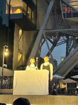 写真:中部電力ミライタワー点灯式での児童代表のあいさつの様子