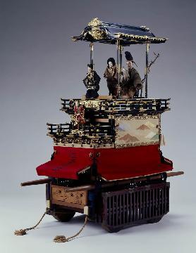 紅葉狩車山車模型の全体写真