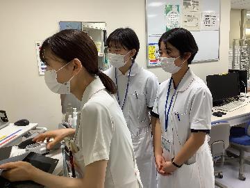 写真:病院内職場体験風景