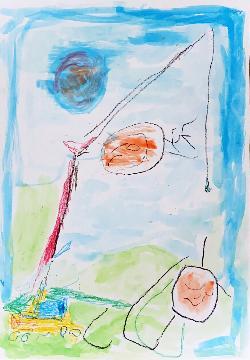 写真:幼稚園年少のきんのう ちはやさんの作品