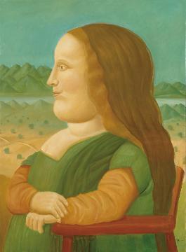 写真:フェルナンド・ボテロ《モナ・リザの横顔》