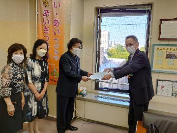 写真:感謝状の様子