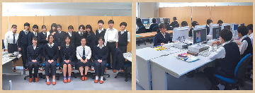 写真:市立工芸高等学校デザイン科の生徒の皆さん