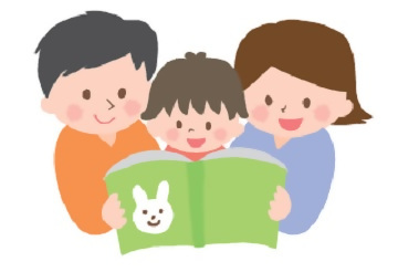 イラスト:読み聞かせの様子