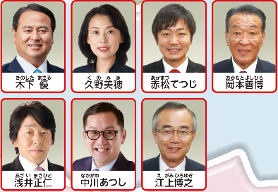 中川区の議員の写真
