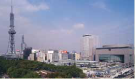 写真：上空から見た久屋大通公園