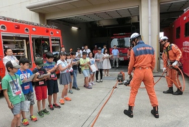 施設見学:特別消防隊の写真