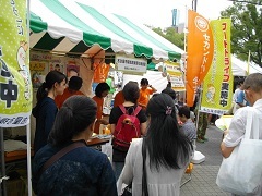 写真:フードドライブ実施中