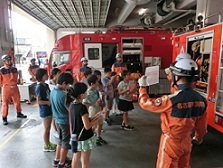写真:子ども市会で実施した施設見学