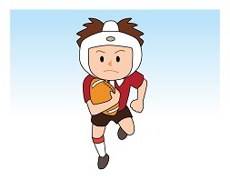 ラグビーのイラスト