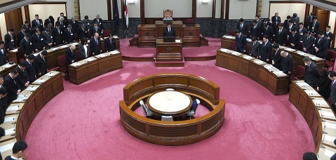 議員総会の様子の写真です