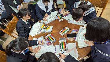 写真:名古屋扇子作り