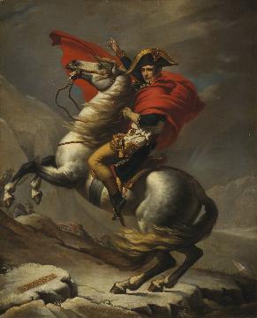 写真:サン=ベルナール峠を越えるボナパルト