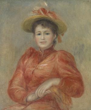 写真:赤い服の女