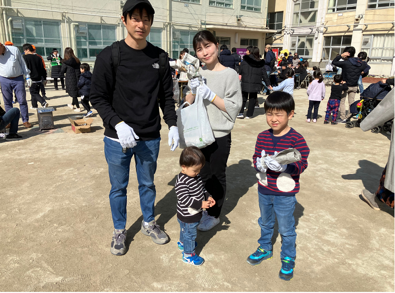 写真:家族で参加