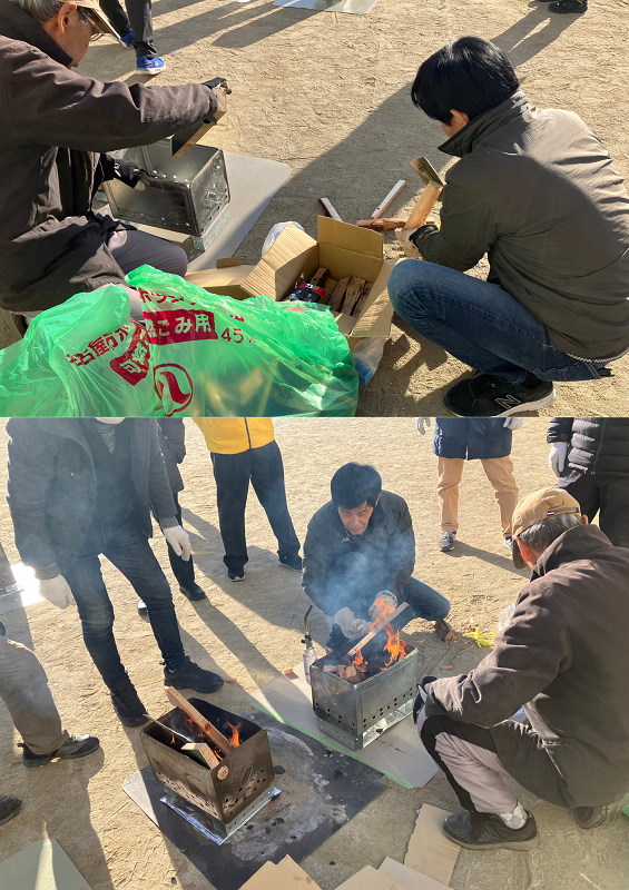 写真:種火の準備